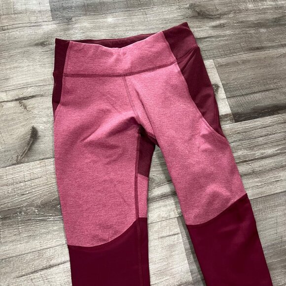 Nike Athletic Dri-Fit Mid Rise Tight Full Length Yoga Pants Pink NWT Size S - Picture 3 of 11